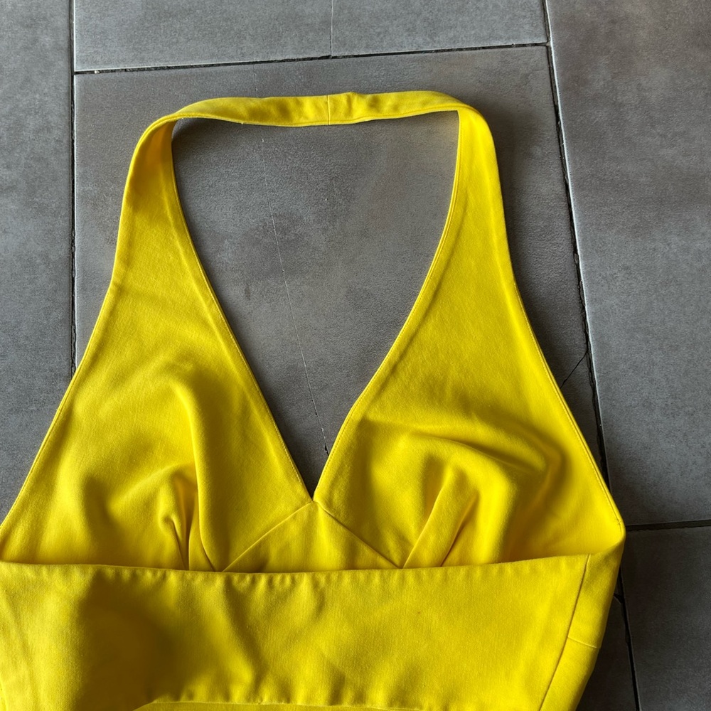 Sexy yellow top size small